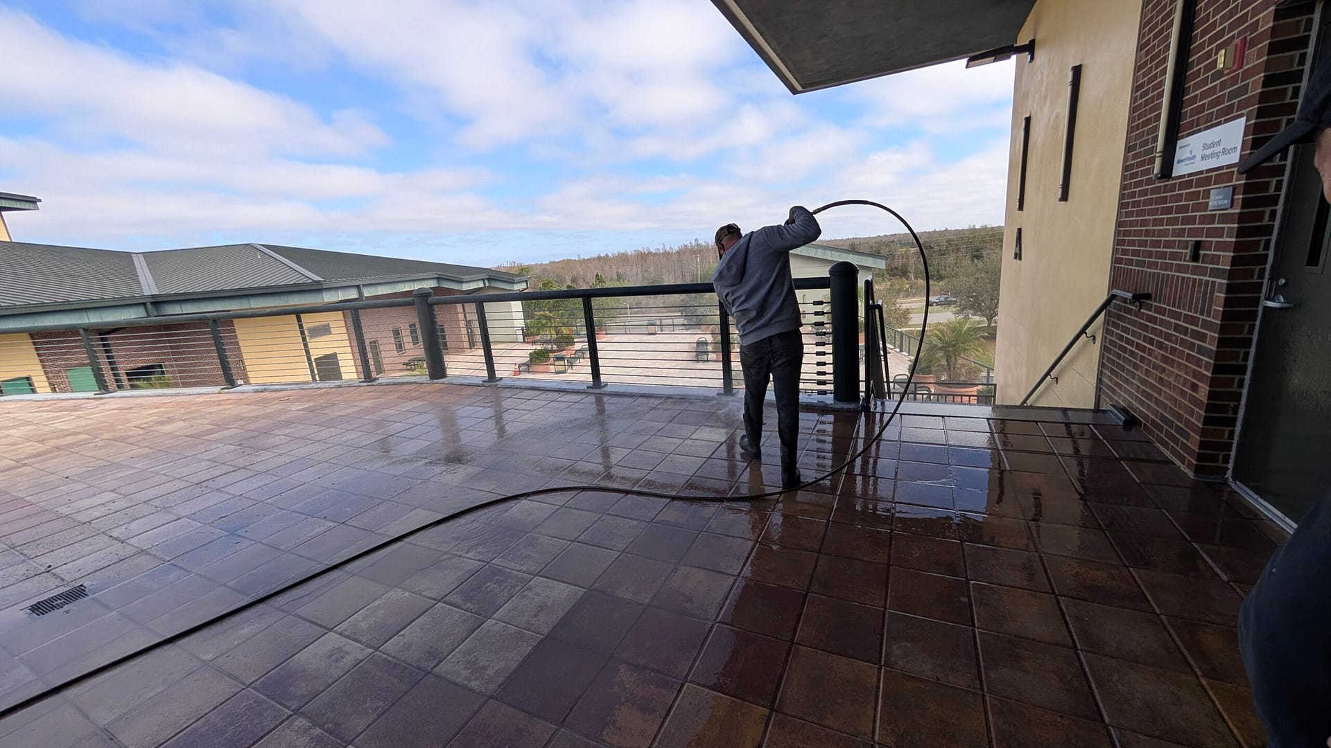 Pressure washing by Cronos Cleaning Services